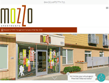 Tablet Screenshot of mozzoapartments.com